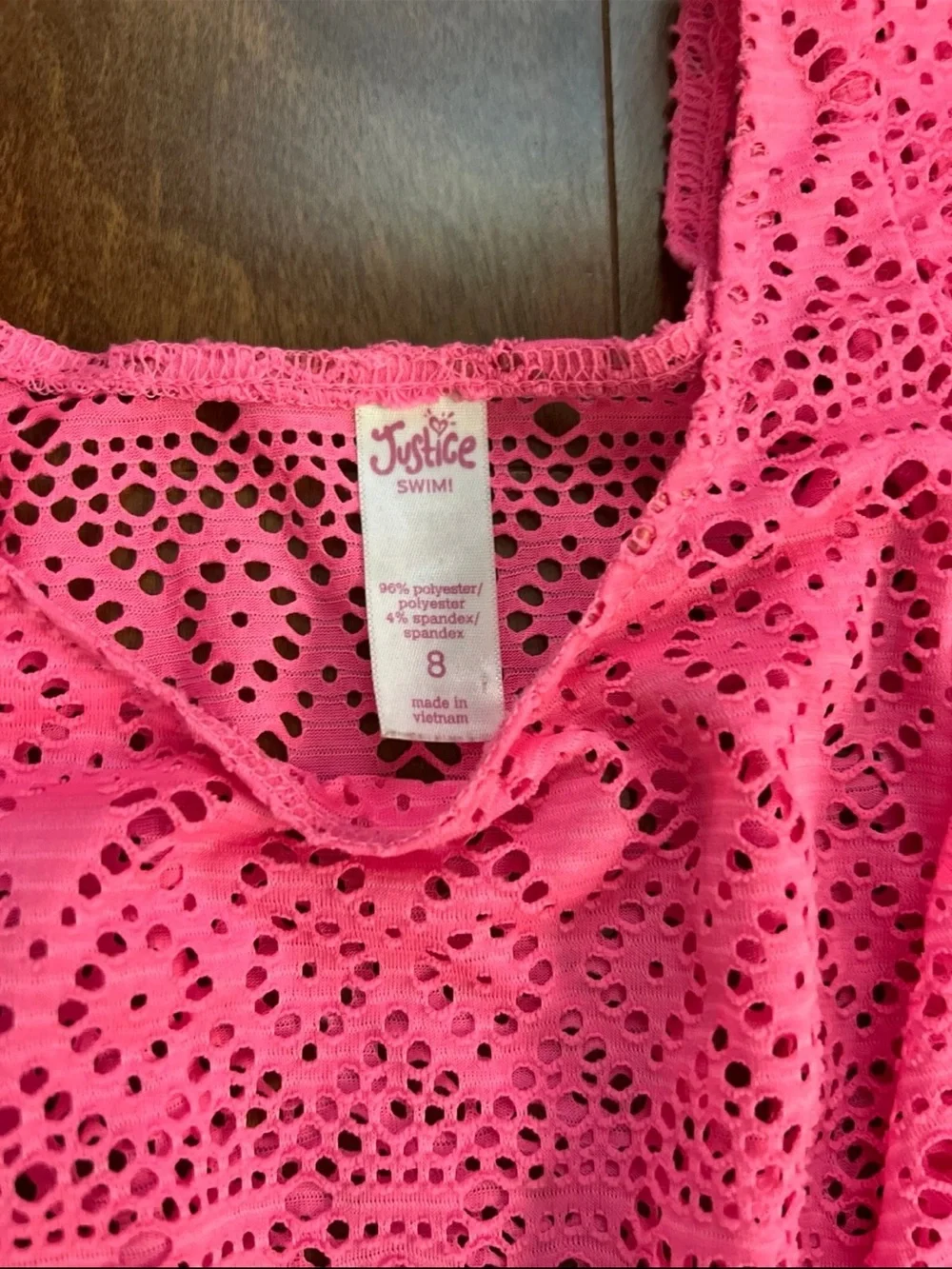 Justice swim cover up